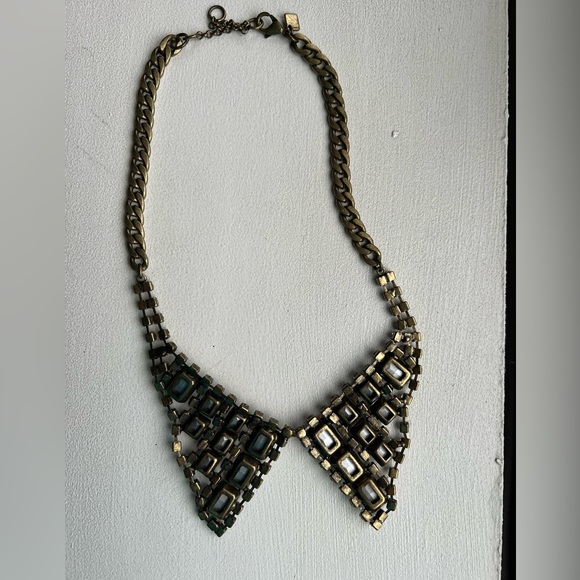 Banana Republic Costume/Statement necklace - shiny mock collar - Picture 3 of 3